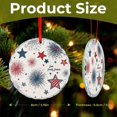 Red Firework Recipes Red Blue Stars Firework Faith Family Freedom Glass Christmas Ornament ...