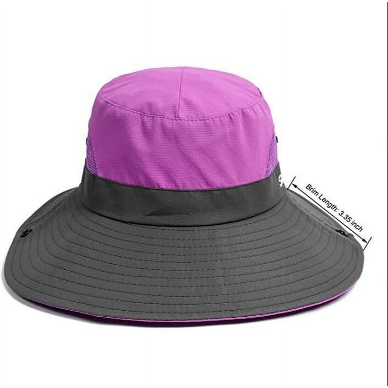 Sun Hat Women Uv Protection Hat Foldable Hiking Hat Garden Hat Boonie  Bucket Hat-Pink