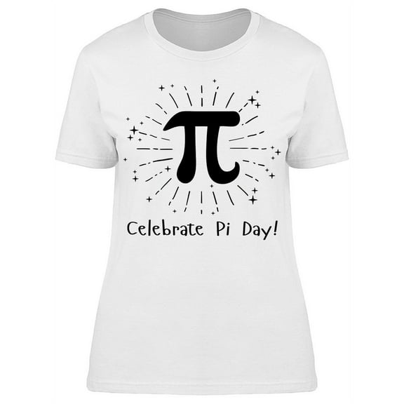Celebrate Pi Day Fireworks T-Shirt Women -Image by Shutterstock, Female XX-Large