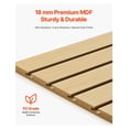 thumbnail image 3 of SlatWall Paneling 4x4 ft MDF Natural - Garage Storage, Workshop Organizer, Retail Display - 16 sq ft Modular Slat Wall System, 3 of 6