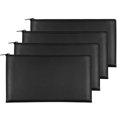 thumbnail image 1 of Juego de 4 Bolsas para Dinero Joyberg Impermeables de Cuero PU Negro 28x15 cm, 1 of 7