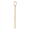 thumbnail image 2 of Real 14kt Yellow Gold Florentine Satin Cross Pendant; for Adults and Teens; for Women and Men, 2 of 4