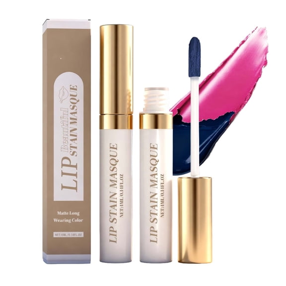 Lip Tint,Lip Stain Peel Off,All Day Lip Stain Peel Off Masque - Long Lasting, Waterproof and Transfer Proof Pink Lip Tint, Matte Finish Peel Off Makeup,Peel Off Lip Stain Tint(C)