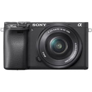 Sony a6400 ILCE-6400L - Digital camera - mirrorless - 24.2 MP - APS-C - 4K / 30 fps - 3x optical zoom 16-50mm lens - Wi-Fi, NFC, Bluetooth - black