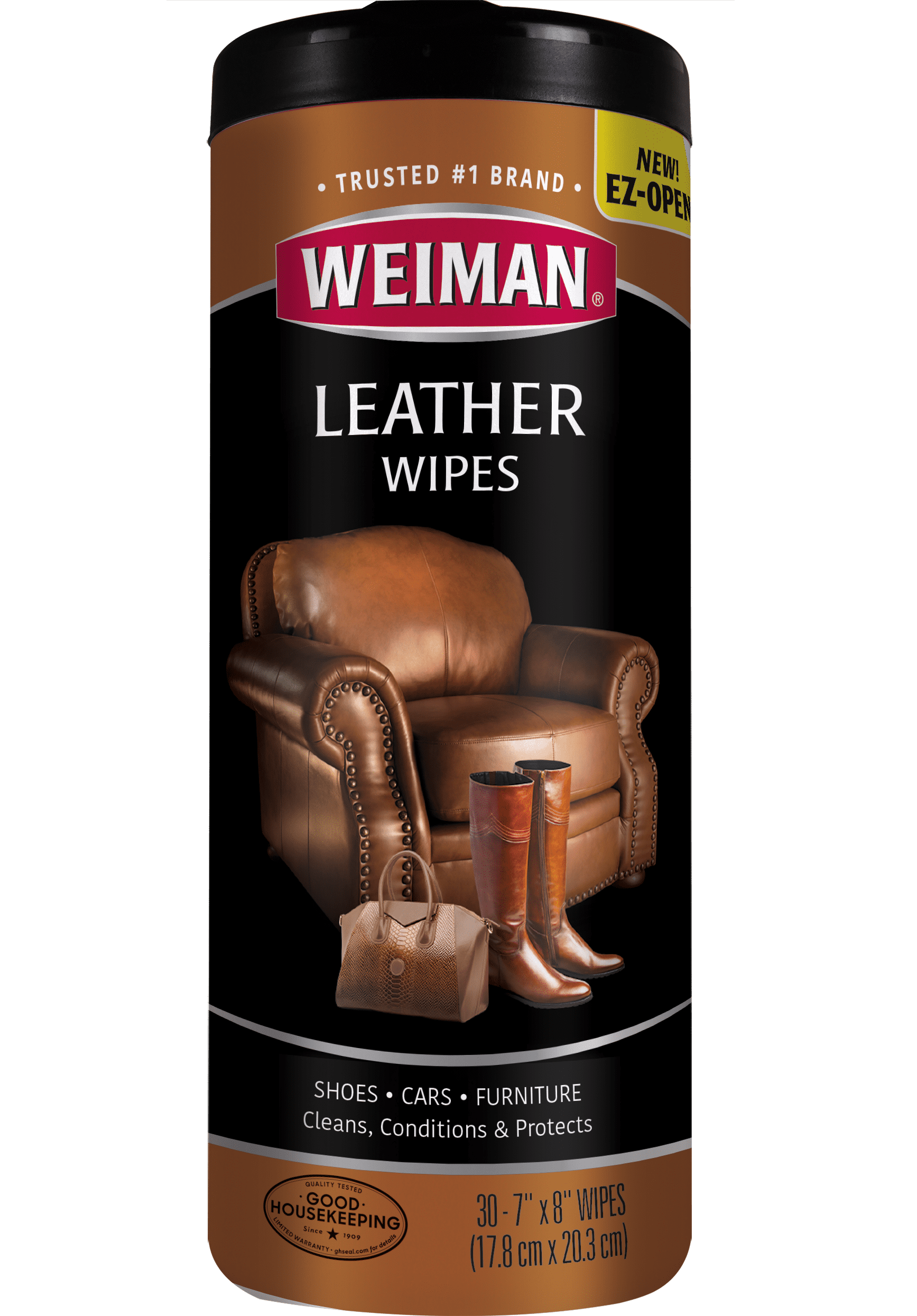 Weiman Leather Wipe, 30 Count