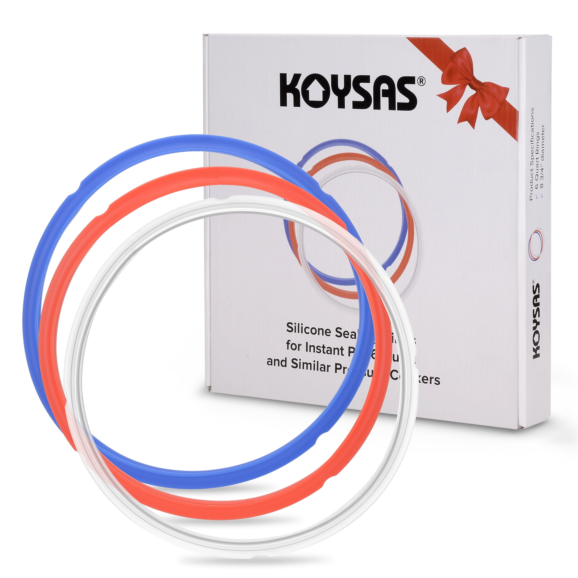 KOYSAS 3 Pack Instant Pot Silicone Sealing Rings 6 Qt Pressure Cooker KOYSAS 3 Pack Instant Pot Silicone Sealing Rings 6 Qt Pressure Cooker