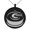Black, variant on Stainless Steel Letter G Initial 3D Monogram Engraved Small Medallion Circle Charm Pendant Necklace