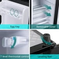 thumbnail image 4 of GGTB 3.0 Cu.ft Compact Refrigerator with Freezer, 2 Door Mini Fridge for Apartment Dorm Office, Silver, 4 of 8