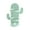 Green, variant on Cactus Shape Wall Mount Toothbrush Holder, No Drill Bathroom Organizer, Makeup Brush Comb Storage, Plastic Ventilation Rack, for Single Person Bathroom, Adhesive Cosmetic Display