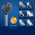 thumbnail image 6 of Hovmgk High-Pressure Handheld Showerhead, 8 Spray Modes, ABS Material, Black/Gray/Silver, High-Pressure Shower for Low Water Pressure, Perfect for Seniors, Kids & Home Use, Easy Install, 6 of 6