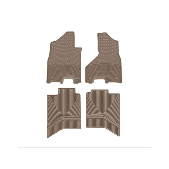 WeatherTech All-Weather Floor Mats compatible with Ram Truck 2500/3500, Ram Truck 4500/5500, Ram 2500/3500, Ram 4500/5500 - 1st & 2nd Row, Tan