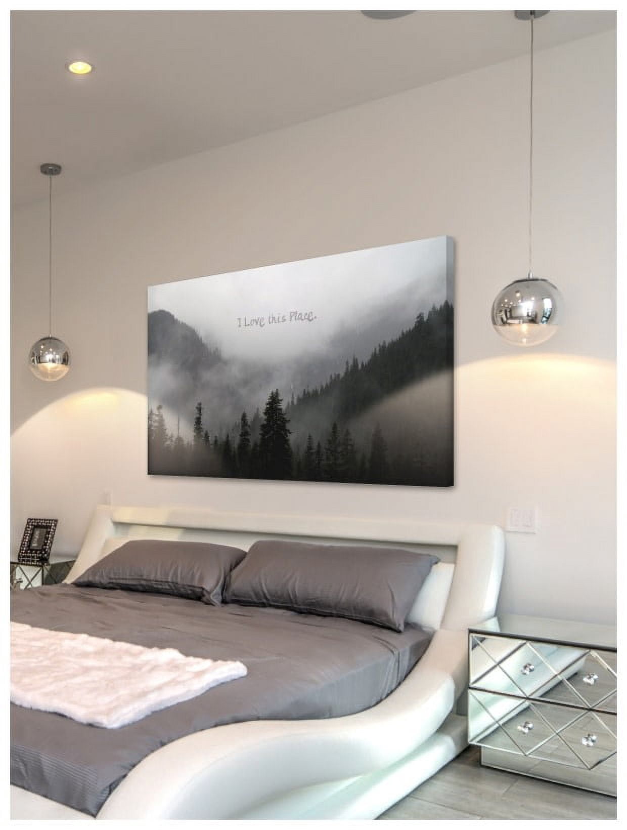 Marmont Hill "I Love This Place Text" by Robert Dickinson Painting Print on Canvas