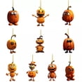 thumbnail image 1 of Qarigey Decoración de fiesta de Halloween decoración colgante de calabaza acrílica impermeable, 1 of 6