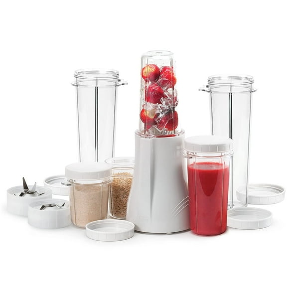 Tribest PB-250XL-A Kitchen Grinder & Personal Blender for Shakes and Smoothies with BPA-Free Portable Blender Cups, White