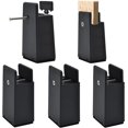 thumbnail image 1 of 4Pcs Furniture Risers 5CM Height Adjustable with Screw Clamp Chair Risers Bed Risers Increase Height Fit Chair Legs Table Sofas(Black), 1 of 5