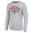 thumbnail image 2 of Men's Starter  Heather Gray Anaheim Ducks Puck Long Sleeve T-Shirt, 2 of 3