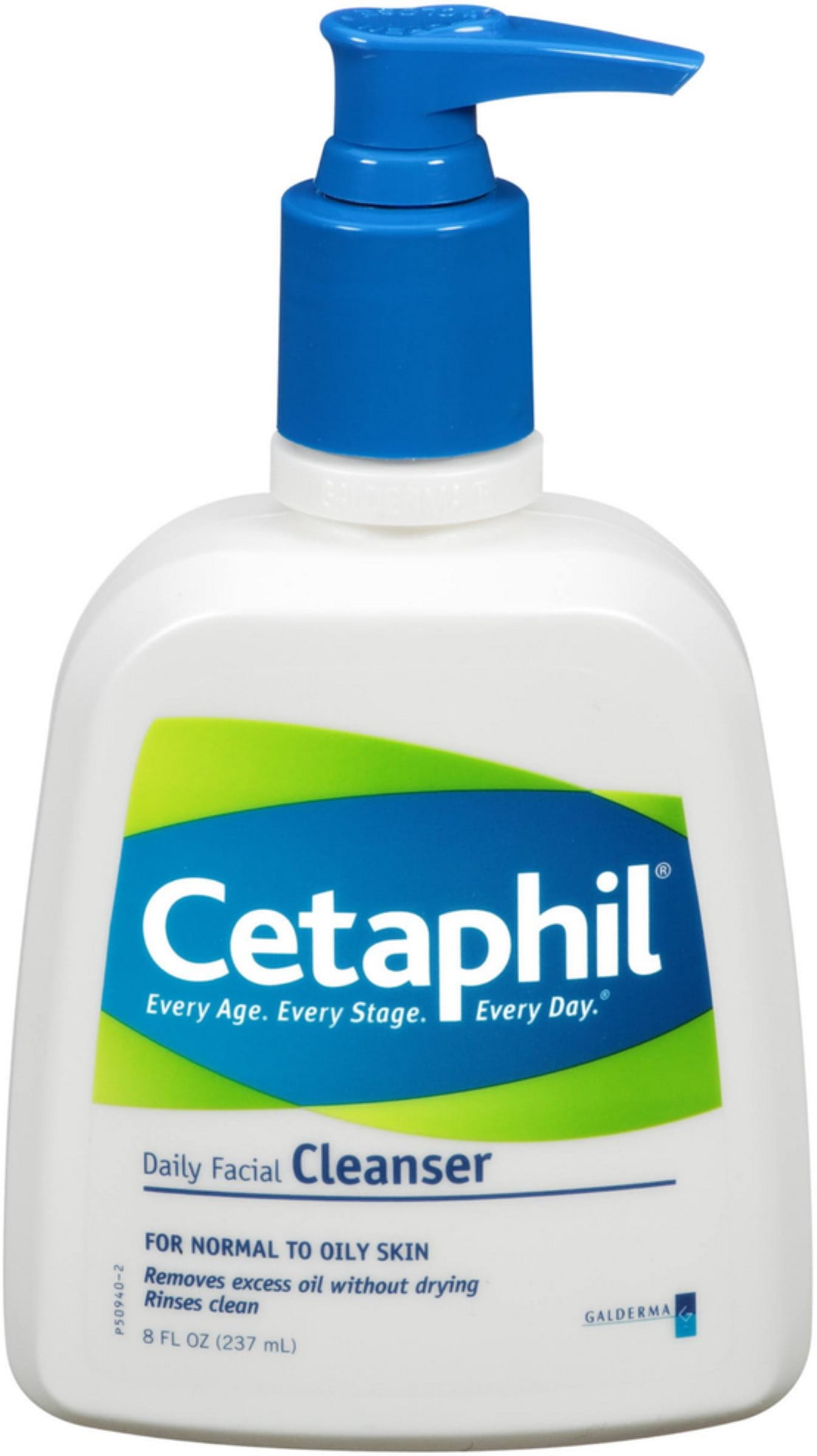 Cetaphil Daily Facial Cleanser for Normal/Oily Skin, 8 oz (Pack of 2