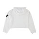 thumbnail image 2 of Sudadera con capucha recortada Reebok WOR MYT para mujer, blanco, 1X/16W, 2 of 2