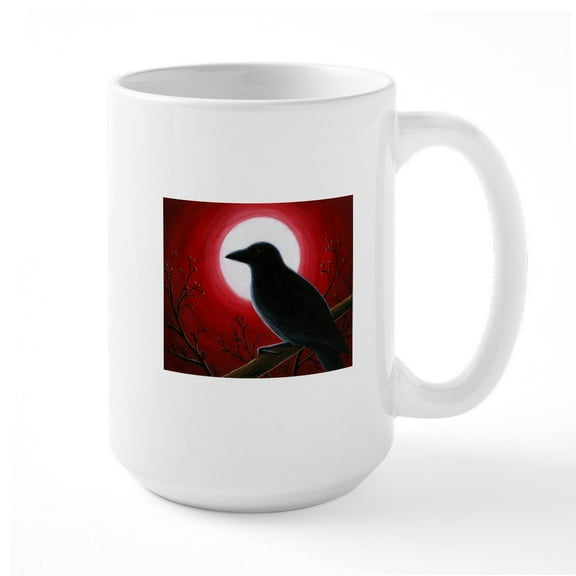 CafePress - Bird 62 Mugs - 15 oz Ceramic Large White Novelty Mug