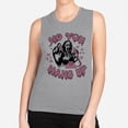 thumbnail image 2 of No You Hang up Ghost Women's Muscle Tank Small Heather Grey, 2 of 5