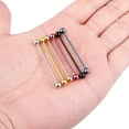 thumbnail image 2 of Surgical Steel Industrial Barbell 14 Gauge 1-1/2" With Braided Twist, 2 of 2