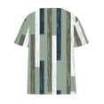 thumbnail image 4 of Aloohaidyvio Plus Size Shirts for Women,Women's Trendy Stripe Print T Shirts Summer Soft Basic Tees Short Sleeve V Neck Tunic Tops Loose Dressy Blouse, 4 of 5