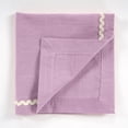 thumbnail image 2 of FINGERCRAFT Cloth Napkins Cotton, Set of 6, Mitered Corners with RIC Rac Lace, Washable Napkins Cloth Lavender, 2 of 7