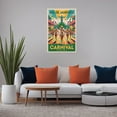 thumbnail image 5 of Rio De Janeiro Carnival Retro Travel Poster Vintage Brazil Tourism with Parades & Samba Canvas Poster, 5 of 8