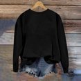 thumbnail image 7 of asdoklhq Christmas Crew Neck Sweatshirts Women's Round Neck Printed Loose Fitting Long Sleeve Hoodless Sweatshirts Black M, 7 of 7