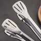 thumbnail image 3 of Juego de 8 pinzas de cocina, Jormftte, acero inoxidable, color plata, 3 of 5