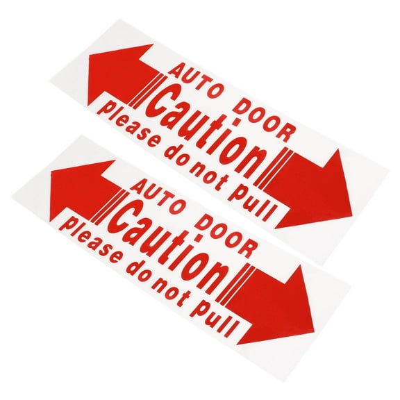 HEATSHAKING Car Door Opening Reminder Automatic Door Stickers Red Car Owners Car Door Usage 2Pcs