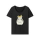 thumbnail image 4 of Camiseta de mujer con cuello redondo, informal, con estampado de animales, camisetas de manga corta a la moda S, 4 of 8