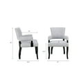 thumbnail image 3 of Fabric Upholstered Side Chairs,INCLAKE Solid Wood Kitchen Dining Room Chairs with Nailheads Solid Wood Legs-Gray, 3 of 7