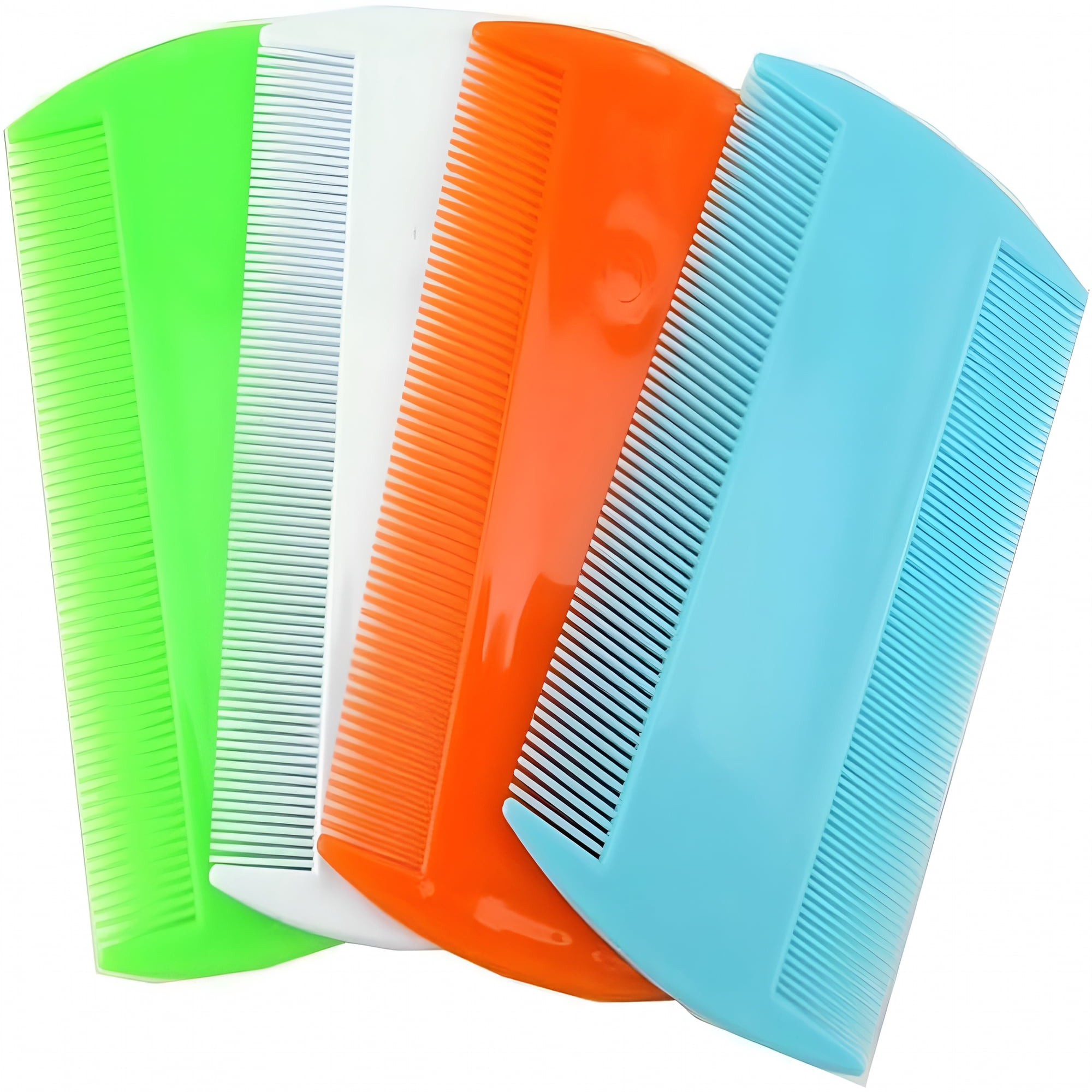 ACDANC Double Sided Pet Comb for Cats and Dogs, Non-Toxic Plastic Grooming Tool with Smooth Edges, Effective Flea and Lice Removal Brush for All Coat Types