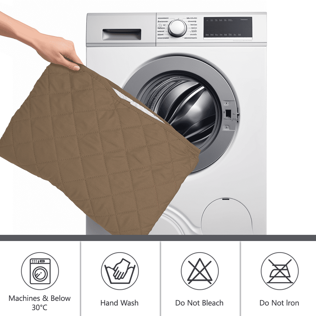NEWEEN 100% Waterproof Sofa Cover Machine Washable Reversible Couch Cover Non Slip Furniture Protector Slipcover for Dogs, Children, Pets, Sofa Size, Taupe