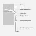 thumbnail image 4 of Coat Rack, Clothes Hook, Rounded Corner Rose Gold  Screws Design For Hotel Toliet Home Public Kitchen, 4 of 8