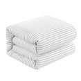 thumbnail image 4 of Chic Home Wesley Duvet Cover Set Contemporary Solid White With Dot Striped Pattern Print Design Bed In A Bag Bedding - Sheets Pillowcases Pillow Shams Included - 7 Piece - King 104x90", Green, 4 of 4