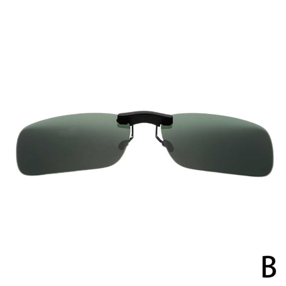Night Vision Anti Glare Polarized Clip on Sunglasses Up A1 Flip Lens S8M1