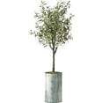 thumbnail image 4 of Artificial Tree in Modern Planter, Fake Olive Silk Tree for Indoor and Outdoor Home Decoration - 60" Overall Tall (Plant Pot Plus Tree), 4 of 5