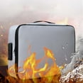 thumbnail image 3 of Leojiow Fireproof Document File Organiser Portable Home Fire Lockable Storage Boxes Collapsible Travel Document Holder File Storage With Inserts Bags And Zipper One Size Utility, 3 of 3