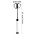 thumbnail image 2 of 12in Semi-automatic Eggbeater Stainless Steel Hand Push Egg Whisk Kitchen Whisk, 2 of 10