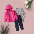 thumbnail image 6 of Lovskoo 6M-2T Infant Baby Girl Boy Three Outfits Romper Tops + Sweatshirt Jacket + Pants Set Fall Winter Clothes Red, 6 of 6