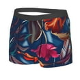thumbnail image 2 of Kll Tropical Flower Men'S Cotton Boxer Briefs Underwear-Medium, 2 of 9