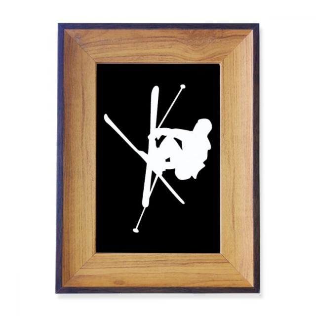 Skateboarding Black Sport Outline Photo Frame Exhibition Display Art Desktop Painting