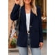 thumbnail image 3 of Blazer PRETTYGARDEN Mujer Invierno Pana Azul Marino XL, 3 of 8