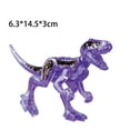 thumbnail image 4 of Bloques de construcción de dinosaurios jurásicos Indominus Rex DIY Tyrannosaurus Figuras de acción Modelos Juguetes para niños Animales Regalos de cristal, 4 of 5