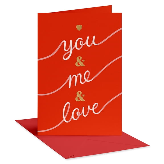 American Greetings Romantic Valentine's Day Card for Anyone (You & Me & Love)