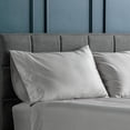 thumbnail image 2 of Fishers Finery 100% Egyptian Cotton Pillowcases - Hotel Quality, Luxurious 400 Thread Count Long-Staple Cotton with Sateen Weave - Breathable and Soft (Gray,SQ,2Pack), 2 of 6