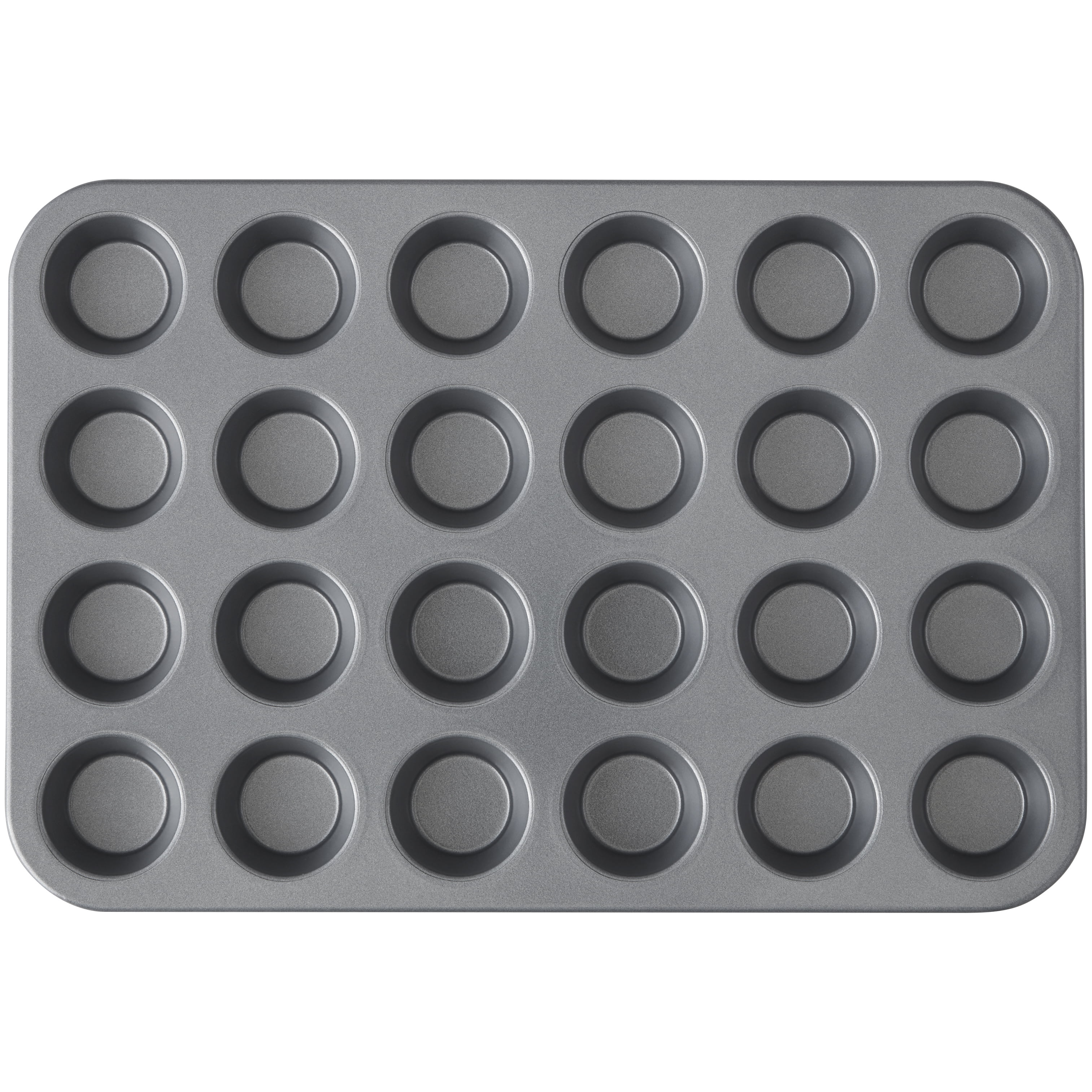 Wilton Bake it Simply Extra Large Non-Stick Mini Muffin Pan, 24-Cup