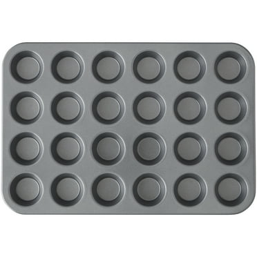 Wilton Bake It Simply Non-Stick 24-Cup Mini Muffin Pan Cupcake Tin 14.65" x 9.9" x 0.8"